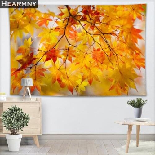Custom Leaves Wall Tapestry Home Decorations Wall Hanging Forest Tapestries For Bedroom 130x150CM,140x250CM,140X200CM