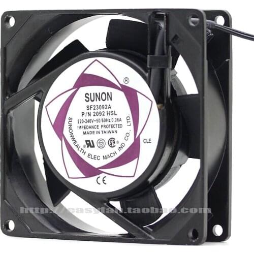 NEW SUNON SF23092A 2092HSL 9225 220V AC ATX cooling fan