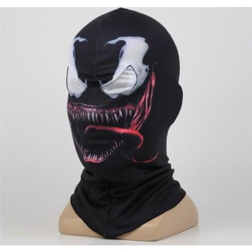 Wholesale Halloween Mask Cosplay Edward Brock Dark Superhero Mask Balaclava Hood Party Masque