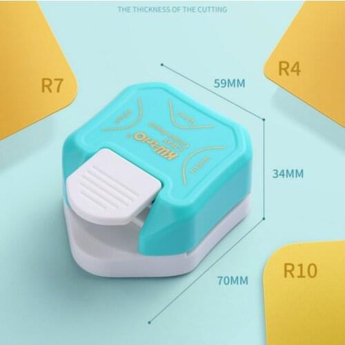 R4 R7 R10 3 In 1 Corner Rounder Paper Punches Border Punch Round Corner Paper Cutter Card Scrapbooking for DIY Handmade Crafts