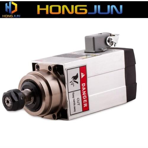 HONGJUN 380V 2.2KW air cooled GDZ93*82-2.2 spindle motor ER25 for cnc router machine