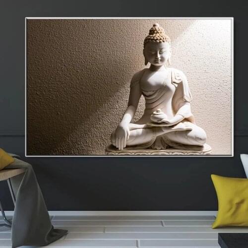 Modern Buddha Statue Canvas Painting Wall Artwork Pictures Religious JewelryPosters and Prints for Living Room Home Decoration