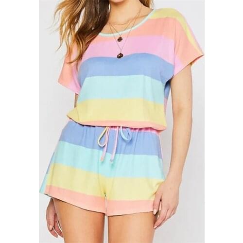 Loose Two Pieces Sets Loose Pajama Sets Women Pyjamas Sleepwear Short Sleeve Printed Home Clothes Pijama Mujer S-5XL Plus Size