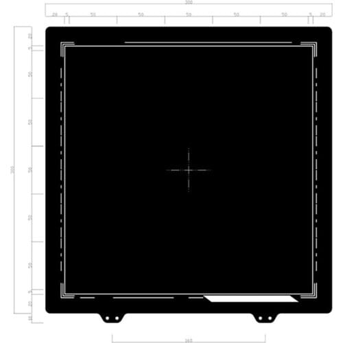PEI Build Plate Double-sided Textured PEI Powder Coated Removal Spring Steel Sheet for Wanhao D9 for Creality CR-10/S 3D Printer