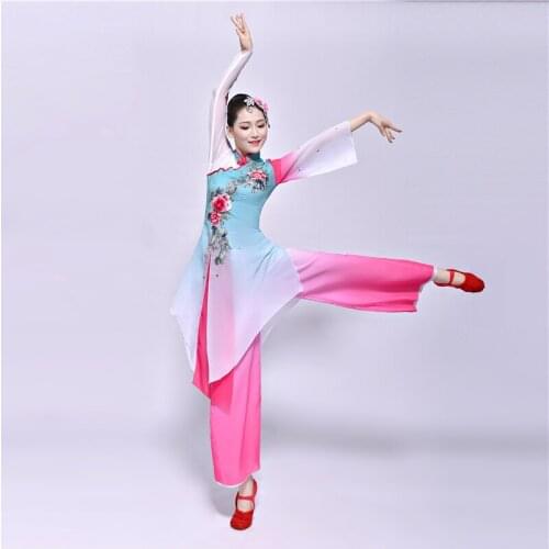 Chinese style classical hanfu dance costume female elegant national dance hmong performance traditional ancient costume
