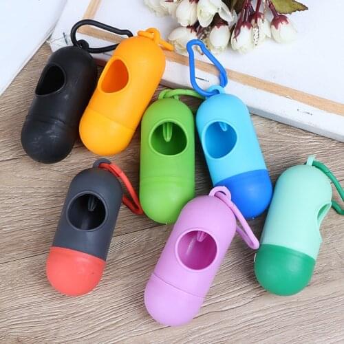 1 Pcs Practical Pet Dog Poop Bag Dispenser Waste Garbage Holder Dispensers Poop Bags Set Pets Dogs Trash Cleaning Supplies