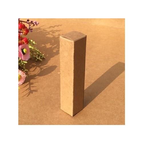 100pcs-2.8*2.8*12.3cm Blank Black kraft Paper Box DIY Lipstick Perfume Essential Oil Bottle Storage Boxes valve tube package