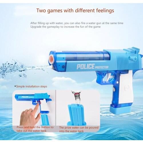 9PCS/Set Children Two In One Childrens Police Set Water Gun Toys Boy Military Model Simulation Soft Bullet Gun Toys