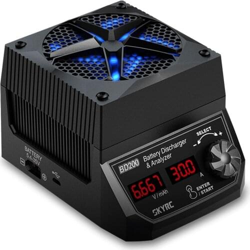 SKYRC BD200 Battery Discharger & Analyzer Discharge 5.4V-35V Battery Load Tester Constant Power Constant Current capacity tester