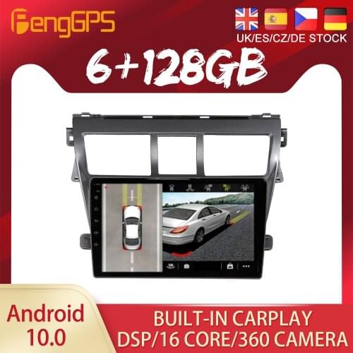 Android 10 PX6 DSP For Toyota VIOS 2008 2009 2013 Car DVD GPS Navigation Auto Radio Stereo Video Multifunction CarPlay HeadUnit