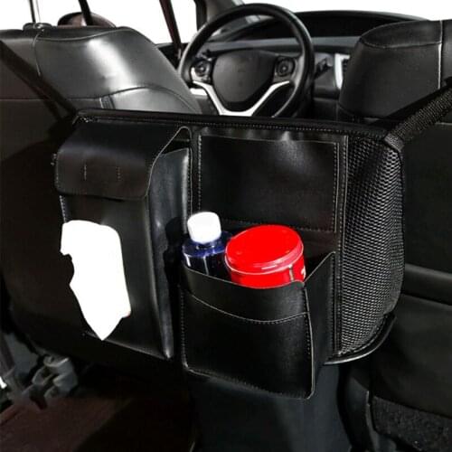 Car Handbag Holder Leather Seat Back Organizer Auto Seat Clearance Storage Bag Y4UA