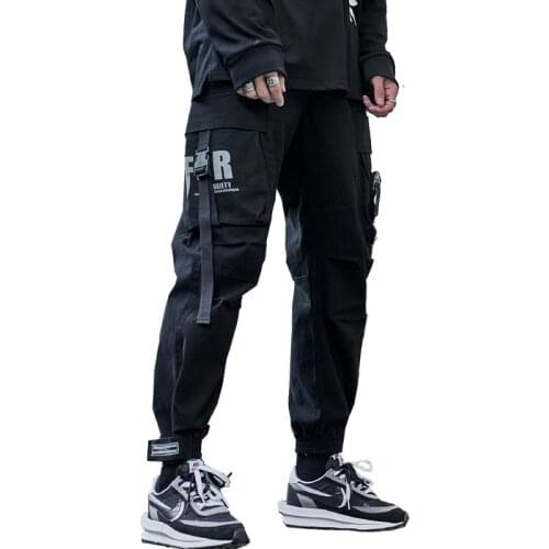 New Cargo Pants Hip Hop Trousers Men Spring and Autumn Fashion Sweatpants Casual Big Pocket