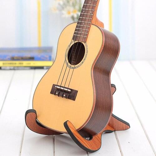 Longteam Detachable Wooded Ukulele Holder Support Ukulele Guitar Stand Accessories