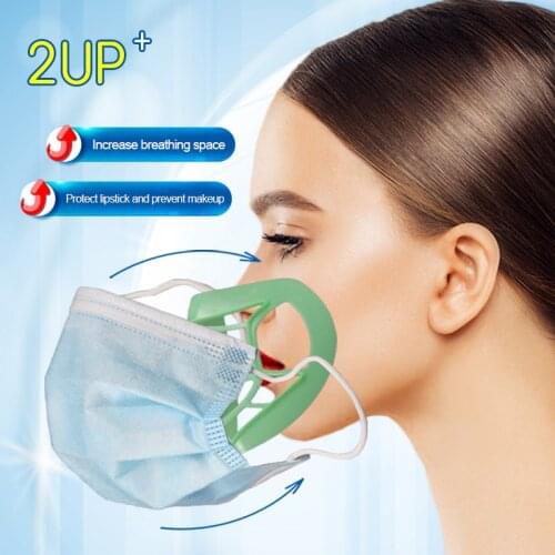 Food Grade Silicone Mask Holder Breathable Valve 3D Face Mask Support Breathing Assist Help Mask Inner Cushion Bracket Household