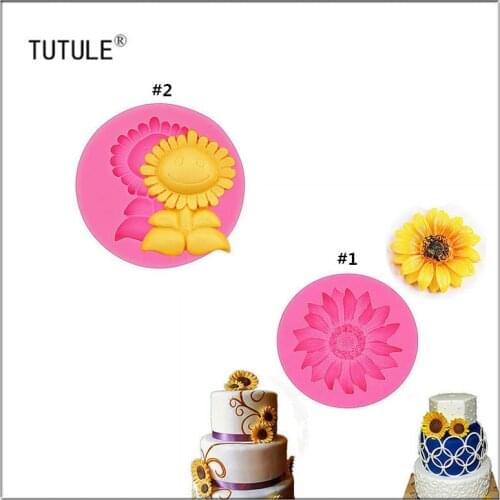 Gadgets - Sun flower mold - flexible silicone push mold / craft/ dessert/ mini food mold-sunflower Clay Chocolate Fondant Mold