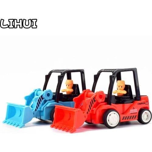 Inertial Bulldozer Model Toy Diecast Random Color Engineering Vehicle for Boy Toys Simulation Mini Bulldozer Toy for Kids Gift