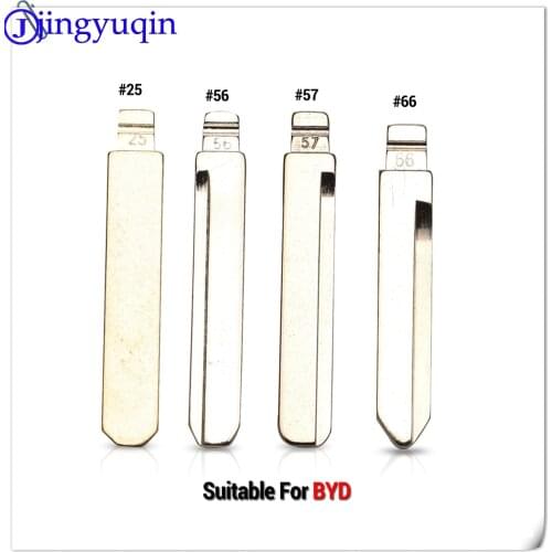 Jingyuqin 1p NO. 56 57 66 25# Replacement Flip Remote Key Blade Car Key blank For BYD F3 Remote Key