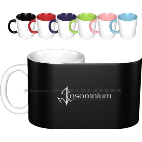 Insomnium Ceramic Mugs Coffee Cups Milk Tea Mug Metal Metal Band Band Death Metal Melodic Death Metal Swallow The Sun Omnium