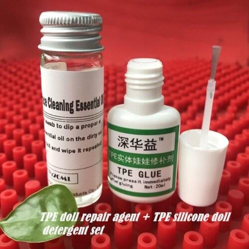 TPE Doll Repair Glue TPE Sex Doll Repair Agent +TPE solid doll surface cleaner detergents remove mildew on the surface