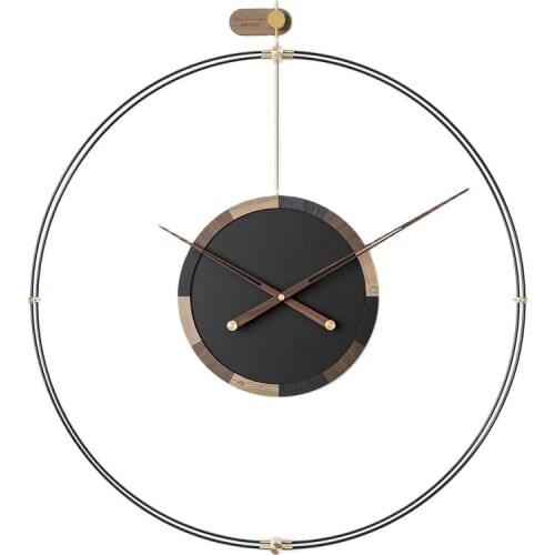 Nordic 3d Wall Clock Modern Design Wooden Metal Silent Watch Luxury Clocks Creative Living Room Art Home Decor Birthday Gift