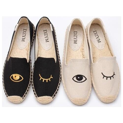 Low top Baotou canvas embroidered shoes in spring and Autumn