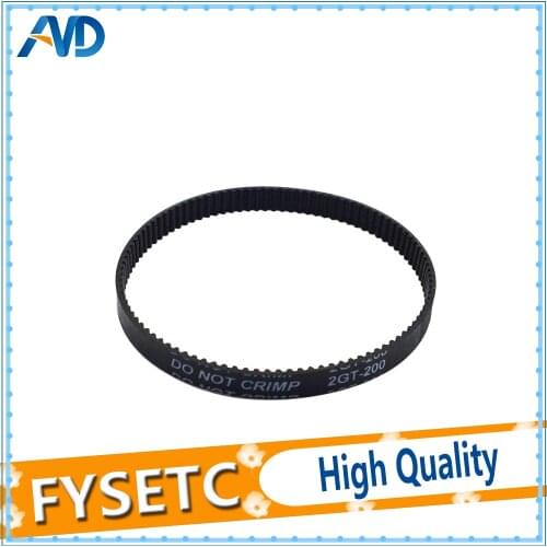 10Pcs/lot 3D printer Belt Closed Loop Rubber GT2 Timing Belt 200-2GT-6 Teeth 100 Length 200mm Width 6mm For UM2 Ultimaker Slide