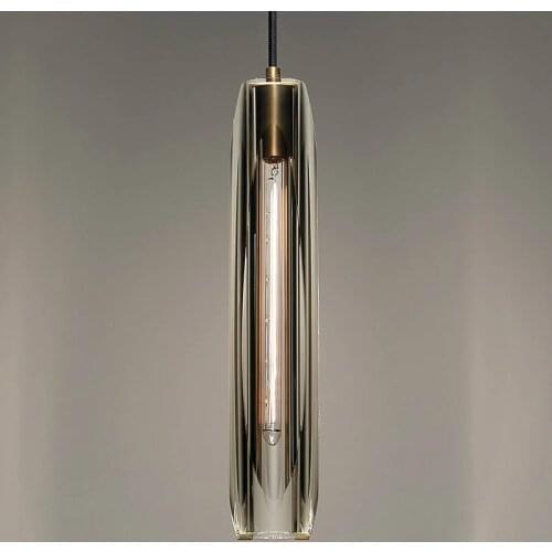 American Luxury Copper E14 Led Pendant Lights Lustre K9 Crystal Shades Led Suspension Lamp Living Room Sofa Side Lamp Fixtures