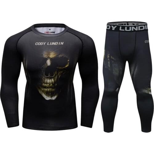 Cody Lundin Sport Suit Tracksuit Gym Leggings New Design Running Rashguard Sublimation Printed