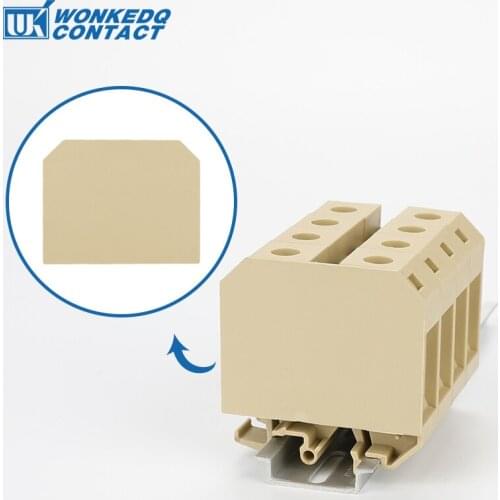10Pcs AP-35 Weidmuller Terminal Block Accessories End Cover Plate For SAK-35EN Din Rail Terminal Blocks