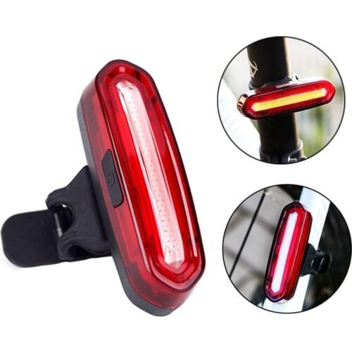 Deemount 100 LM Rechargeable COB LED USB Mountain Bike Tail Light Taillight MTB Safety Warning Bicycle Rear Light Bicycle Lamp