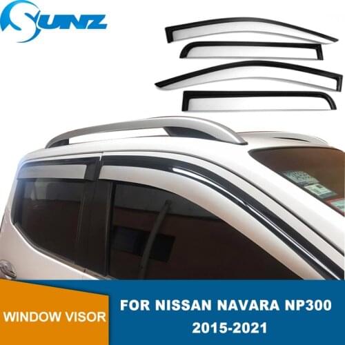 Weather Shields For Nissan Navara Np300 D23 Frontier 2015 2016 2017 2018 2019 2020 2021 4pcs Window Visors Weather Shield SUNZ