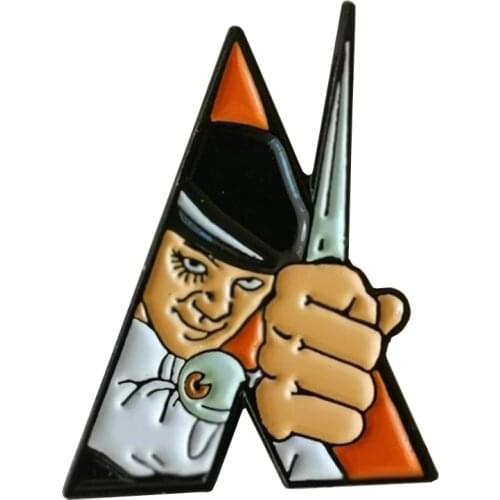 A Clockwork Orange Hard Enamel Pins Comic Brooches Women Men Lapel Badges Backpack Collar Fashion Jewelry Gifts For Kids Friend