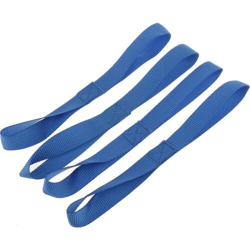 Soft Loop Tie Down Strap 4-Pack for Towing Cargo ATV UTV Motorcycle Snowmobile