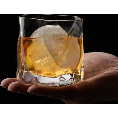 Agency Specific Link Makoto Komatsu Irregular Whisky Rock Glass Artwork Wrinkle Whiskey Cognac Brandy Snifters Cup XO Tumbler