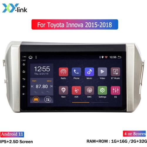 Android 8.1 Car DVD Audio Player 10.1 inch for toyota innova 2015-2018 GPS Navigation multiemedia system accessories bt no 2 din
