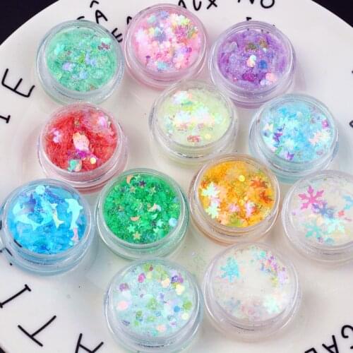 Sparkly Butterfly Star Multi Shape Nail Sequins Paillette Decoration Nail Holographics Glitter 3D Flakes Slices Art Accessory