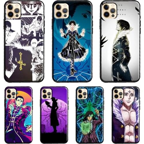 Chrollo Lucilfer Chains HxH Anime Case For iPhone 12 Pro Max mini XR X XS 7 8 Plus SE 2020 11 Pro Max Back Cover Shell
