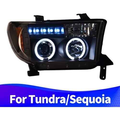 Headlight Assembly For Toyota Tundra 2007-2013 Toyota Sequoia 2008-2017 LED DRL Xenon Low Beam High Beam