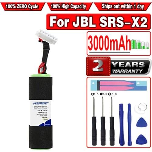 HSABAT 3000mAh 9-885-197-08 SF-02 High Capacity Battery for JBL SRS-X2 SRS X2 SRSX2