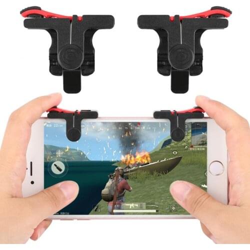 PUBG Gaming Trigger 2Pcs Moible Controller Portable Shooter Controller L1R1 Trigger Shooting Aim Key Button Gamepad Joystick