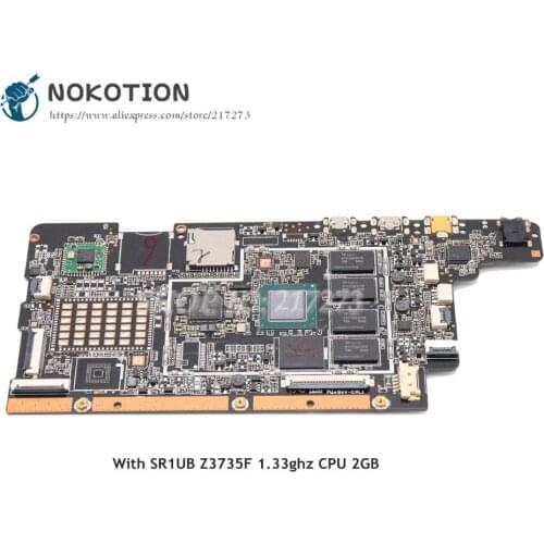 NOKOTION MAIN BOARD For Lenovo MIIX300 MIIX300-10IBY 10.1 Inch Motherboard 5B20K38082 5B20K38075 SR1UB Z3735F 1.33ghz CPU 2G