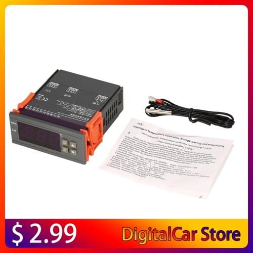 MH1210W AC90-250V Digital Temperature Thermostat Regulator Controller -50~110 ℃ Heating Cooling Control NTC Sensor