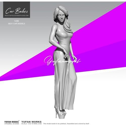 1/35 YUFAN MODEL Resin figure female soldier model kits YFWW-2115