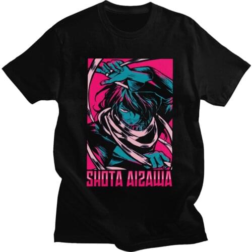 Boku No Hero Academia T Shirt Men Pure Cotton Urban T-shirt O-neck Short Sleeve Manga Anime Aizawa Shota Tee Tops Clothing Merch