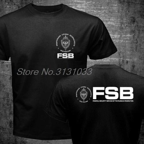 2018 New Fashion Brand Clothing Russian Eagle Kgb Fsb Spetsnaz Counter Terrorist Special Forces Alpha T Shirt Tees