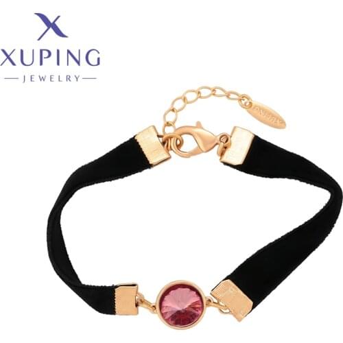 Xuping Jewelry Elegant Crystals Bracelets for Women Girls Birthday Party Gift 40356