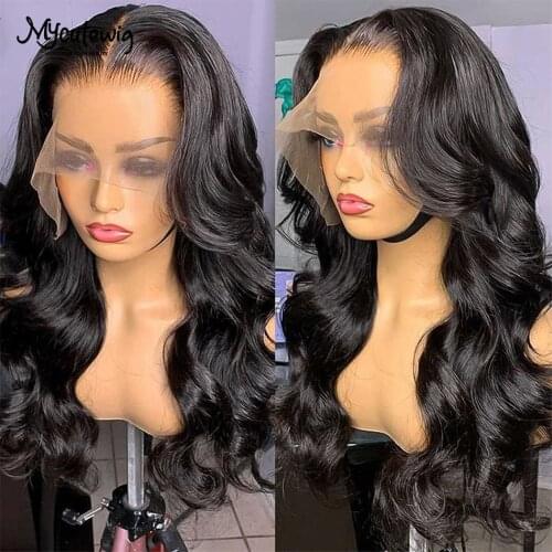 30 Inch Body Wave 13X6 Lace Front Wigs Human Hair Loose Glueless 13X4 Lace Frontal Brazilian Virgin Hair 180% Density For Women