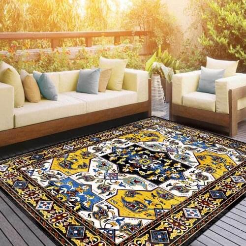 Persian Ethnic Style Printing Carpets For Living Room Bedroom Area Rugs Home Decor Large Carpet Floor Nordic Parlor Antiskid Mat