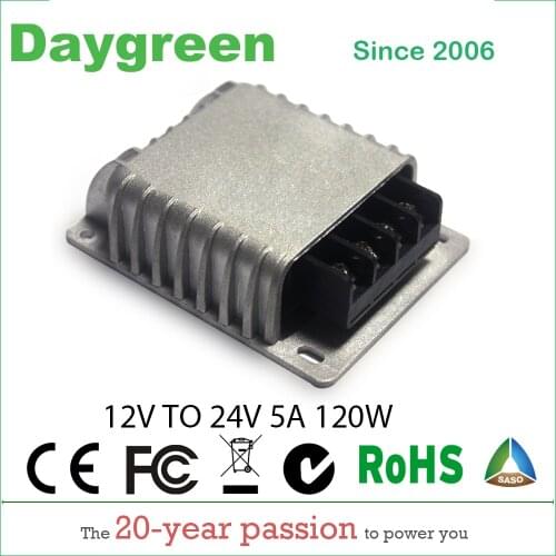12V TO 24V 8A 200W STEP UP BOOST CONVERTER 12VDC TO 24VDC 8AMP Voltage Regulator Daygreen CE RoHS Certificated