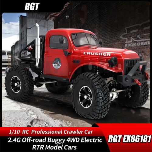 RGT EX86181 CRUSHER 1/10 1:10 RC Remote Control Car Professional Crawler 2.4G Off-road Buggy 4WD Electric RTR Model Cars